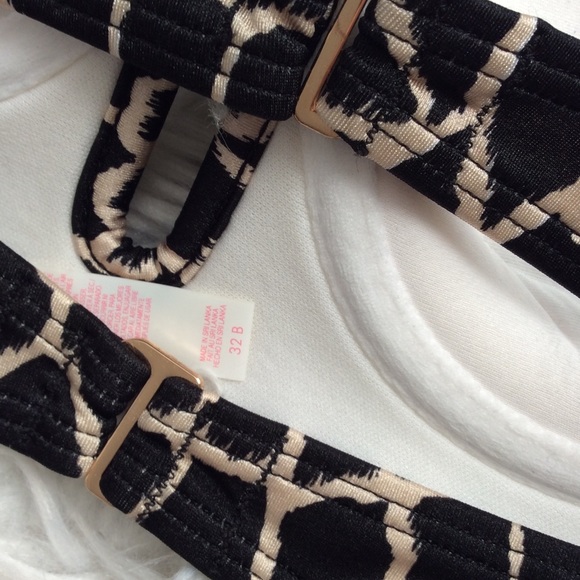 NWOT VS V Wire Giraffe Print Bandeau Top - Picture 5 of 6